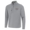 Antigua Men's Gray Washington Commanders Insider Quarter-Zip Jacket view 1