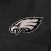 Antigua Women's Black Philadelphia Eagles Brushed Carbon Even Par Full-Zip Jacket view 2