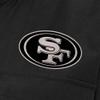 Antigua Women's Black San Francisco 49ers Brushed Carbon Even Par Full-Zip Jacket view 2