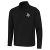 Antigua Men's Black Minnesota Vikings Insider Quarter-Zip Jacket view 1