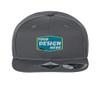 Custom Hat Atlantis Headwear Custom Sustainable Flat Bill Cap Fashion Hat Dark Grey view 1