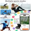 2024 New Smart Ring Health Tracker for Men Women - IP68 Waterproof Fitness Ring with Sleep Tracker/Heart Rate/Blood Oxygen/Steps/Distance/Calories, Air Gestures, Charging case Up to 7-Day, Silver #9 view 4