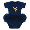 Creative Knitwear College Baby Tutu Bodysuit Dress - West Virginia Mountaineers Logo, Navy, 12 Months, for Girls view 1
