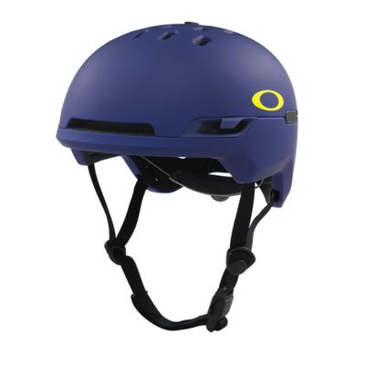 Oakley MOD BC Ski Backcountry Helmet for Men for Women + Bundle with Collapsible Water Bottle with Carabiner (Matte Crystal Blue/Retina Burn, Large)