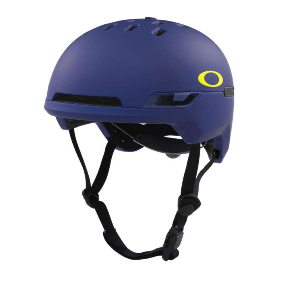 Oakley MOD BC Ski Backcountry Helmet for Men for Women + Bundle with Collapsible Water Bottle with Carabiner (Matte Crystal Blue/Retina Burn, Large)