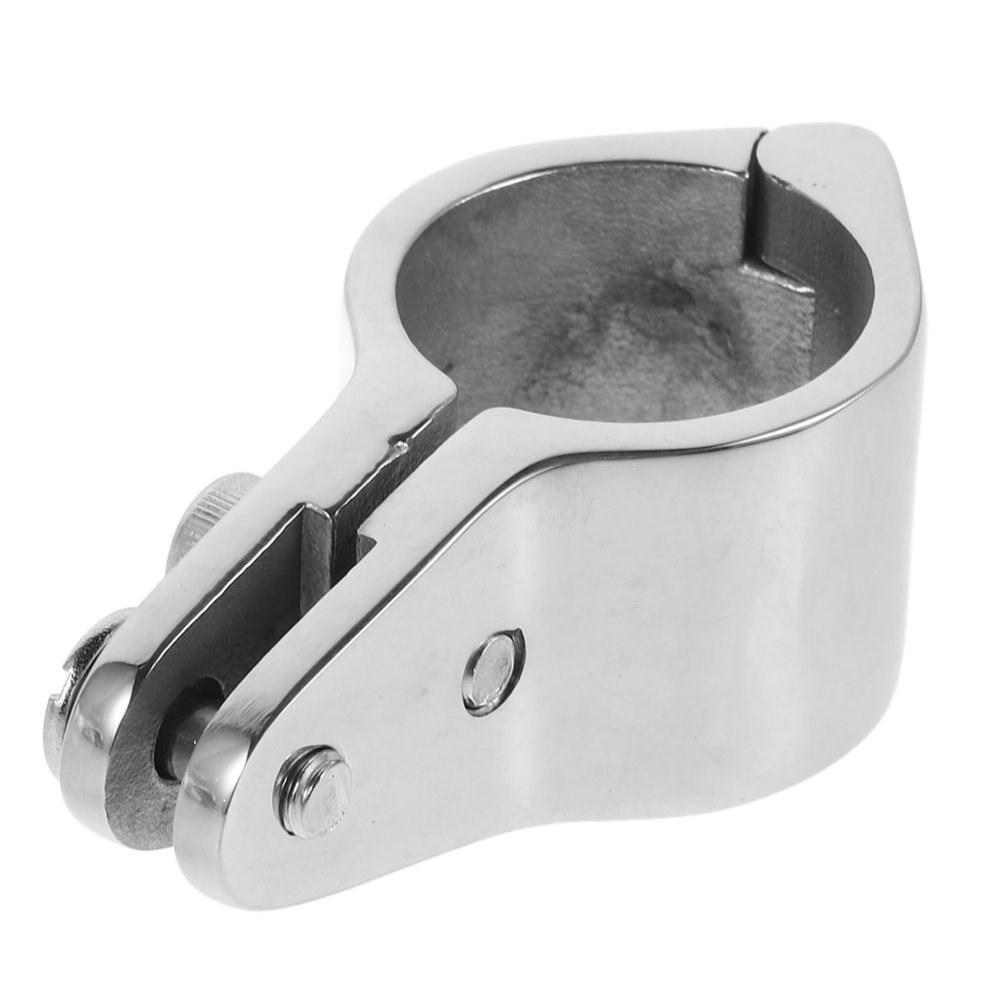 BESPORTBLE Stainless Steel Bimini Top Jaw Slide Clamp Durable Hinged Mounting Hardware for Boats and Yachts All-Weather Use Opening Reliable Support and Protection