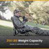 ARROWHEAD OUTDOOR Portable Folding Turkey Hunting Blind Chair with Padded Armrest, No-Sink Feet and Shoulder Strap, Camouflage, Low Profile, Mesh Seat view 3