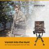 ARROWHEAD OUTDOOR Wide Folding 360 Hunting Swivel Blind Chair with Removable Camouflage Seat Pad, Armrest, No-Sink Feet, Shoulder Strap, Mesh Chair, Adjustable Height view 3