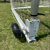 All Terrain Foam Tire Rotating Flip Over Mounting Wheel Kit for Portable Freestanding Soccer Football Goal Range Box Compatible with Alumagoal view 4
