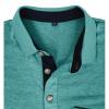 Quarter Button Shirts for Men Long Sleeve Casual Dress T Shirt with Pocket Lightweight Lapel Casual Work Golf Shirts Lake Green view 3