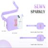 COSHAYSOO Valentines Birthday Initial Gifts for Teen Girls 5 6 7 8 9 10 11 12 13 14 Year Old Purple Fanny Pack for Girls Belt Bag Crossbody Travel Purse Unique Trendy Preppy Stuff Chenille Letter I view 2