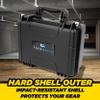 CASEMATIX TSA Approved 3 Pistol Case - 16" IPX7 Waterproof Handgun Case for 3 Handguns and 9 Magazines with Accessory Storage, Heavy-Duty Pistol Case Hard Shell Gun Carrying Case view 2