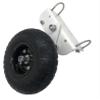 All Terrain Rubber Tire Rotating Flip Over Mounting Wheel Kit for Portable Freestanding Soccer Football Goal Range Box Compatible with Alumagoal view 2