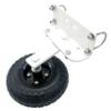 All Terrain Rubber Tire Rotating Flip Over Mounting Wheel Kit for Portable Freestanding Soccer Football Goal Range Box Compatible with Alumagoal view 3