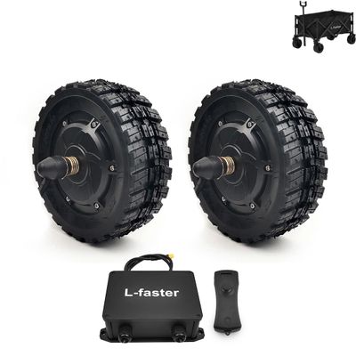 700W Dual Drive Brushless Hub Motor 8 Inch Wheel for Trolley Barrow Wagon Bike