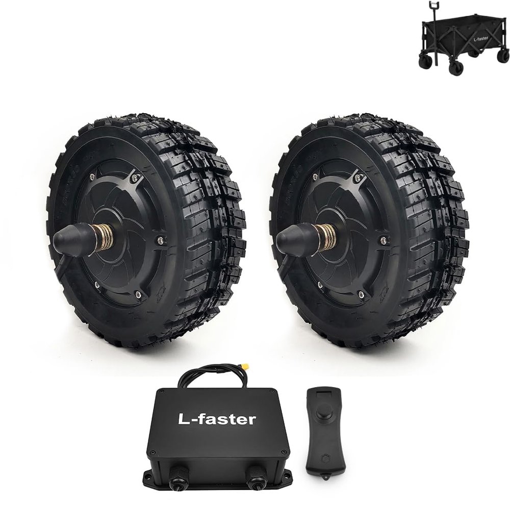 700W Dual Drive Brushless Hub Motor 8 Inch Wheel for Trolley Barrow Wagon Bike