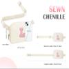 COSHAYSOO Valentines Birthday Initial Gifts for Women Teen Girls 5 6 7 8 9 10 11 12 13 14 Year Old Ivory Fanny Pack for Girls Belt Bag Crossbody Travel Purse Unique Trendy Cute Stuff Chenille Letter L view 2