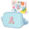 COSHAYSOO Blue Initial Letter Belt Bag Crossbody for Girls Purse Fanny Pack Age 5-7 6-8 8-10 10-12, Personalized Tween Preteen Birthday Gifts 6 7 8 9 10 11 12 Year Old Girl Preppy Stuff Monogrammed A view 1