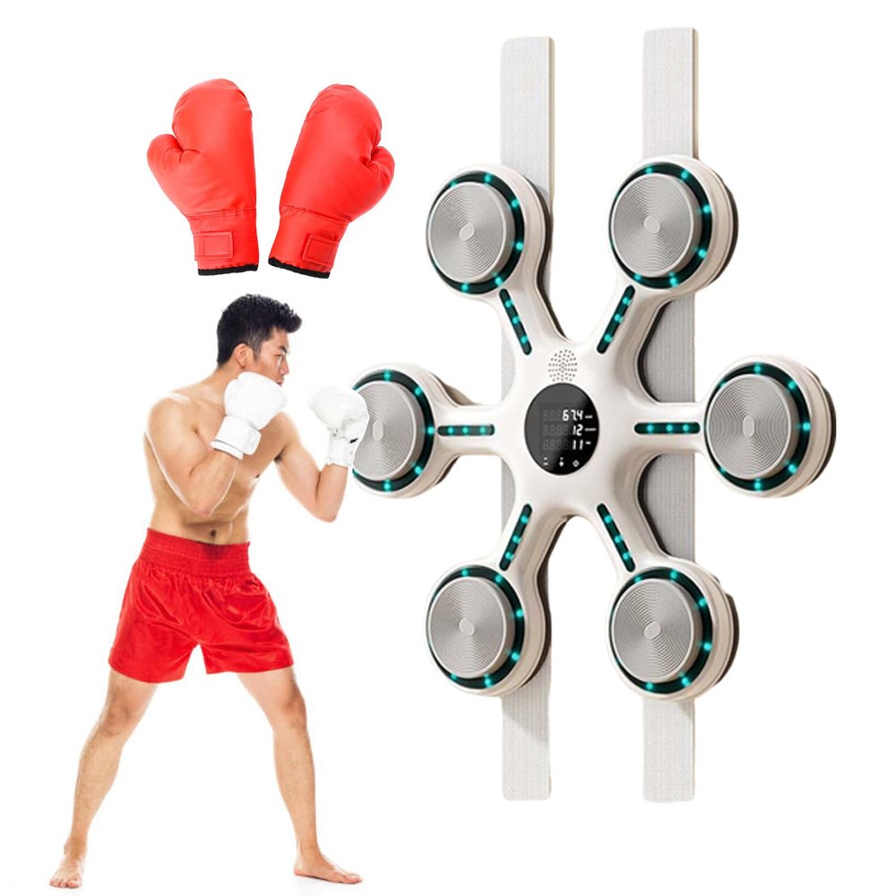 pealiritansemen Professional Music Boxing Machine, Large Size Wall-Mounted Boxing Equipment, Boxing Mat Exercise Machine, with Timing & Counting Functions