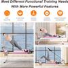 Pro 77" Pilates Reformer Machine with Dual Resistance Springs and Cords, Foldable Pilates Machine Equipment with Jump Board, Upgrade Pilates Equipment for Home Workout,Pink view 3