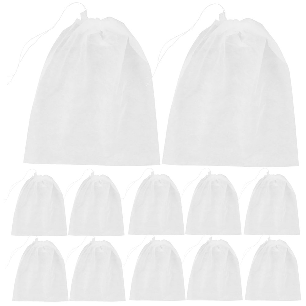 LUOZZY 50pcs Drawstring Shoe Bags Breathable Non Woven Fabric Large Cloth Storage Pouch String Bag For Shoes Travel Shoe Bags For Men And Women