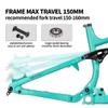 HIMALO Full Suspension Frame 27.5er/29er Enduro Mountain Bike Frame 15.5''/17''/18'' Boost Frame 12x148mm Thru Axle Travel 150mm Disc Brake Frame for Trail/Downhill/AM/DH(Silver,17'') view 3