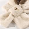 Kids Winter Hat Scarf Set, Unisex Kids Toddler Children Hat with Neck Warmer Winter Warm Accessory Rabbit-White view 3