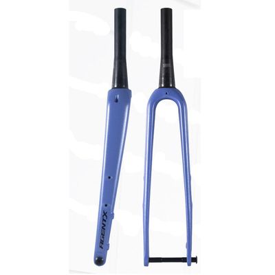BSFHQS Full Carbon Fiber Bikes Front Forks 700C Road Bikes Rigid Forks 1-1/2" Tapered Tube Bike Hard Fork 12 * 100mm Thru Axle Disc Brake Bikes Fork XC