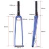 BSFHQS Full Carbon Fiber Bikes Front Forks 700C Road Bikes Rigid Forks 1-1/2" Tapered Tube Bike Hard Fork 12 * 100mm Thru Axle Disc Brake Bikes Fork XC view 2