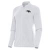 Antigua Women's White Baltimore Ravens Continual Full-Zip Jacket view 1