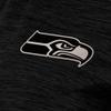 Antigua Women's Heather Black Seattle Seahawks Layout V-Neck Polo view 2