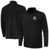 Antigua Men's Black Cleveland Browns Reprocess Quarter-Zip Top view 1