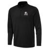 Antigua Men's Black Cleveland Browns Reprocess Quarter-Zip Top view 2