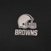 Antigua Men's Black Cleveland Browns Reprocess Quarter-Zip Top view 4