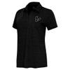 Antigua Women's Heather Black Houston Texans Layout V-Neck Polo view 1