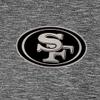 Antigua Men's Heather Black San Francisco 49ers Par 3 Polo view 2