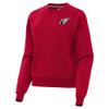 Antigua Women's Red Arizona Cardinals Victory Pullover Sweatshirt view 1