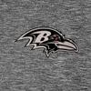 Antigua Men's Heather Black Baltimore Ravens Par 3 Polo view 2