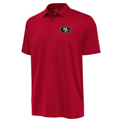 Antigua Men's Scarlet San Francisco 49ers-Ellipse Performance Polo