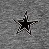 Antigua Men's Heather Black Dallas Cowboys Par 3 Polo view 2