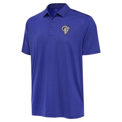 Antigua Men's Royal Los Angeles Rams-Ellipse Performance Polo