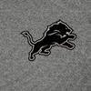 Antigua Men's Heather Black Detroit Lions Subtle Quarter-Zip Top view 2