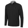 Antigua Men's Black Detroit Lions Content Quarter-Zip Pullover Top view 1