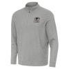 Antigua Men's Heather Gray Green Bay Packers Subtle Quarter-Zip Top view 1