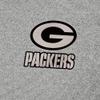 Antigua Men's Heather Gray Green Bay Packers Subtle Quarter-Zip Top view 2