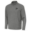 Antigua Men's Charcoal Atlanta Falcons Subtle Quarter-Zip Top view 1