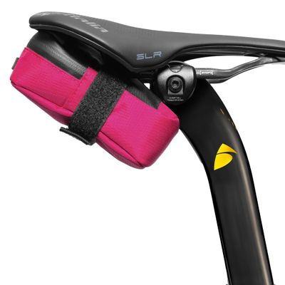 ALMSTHRE Signature Bike Saddle Bag  Passion Pink | 0.5L Bike Seat Bag (3" x 5.25" x 2") | Water-Resistant Ripstop, Waterproof Zipper, Internal Pocket | Durable Under Seat Storage