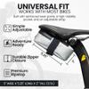 ALMSTHRE Signature Bike Saddle Bag  Sterling Silver | 0.5L Bike Seat Bag (3" x 5.25" x 2") | Water-Resistant Ripstop, Waterproof Zipper, Internal Pocket | Durable Under Seat Storage view 3