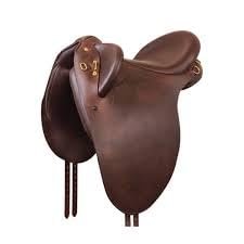 BNB International Australian Stock Horse Saddle English Leather Collection Youth Stockman Bush Rider, Without Horn Hornless Over Girth Under Girth Equestrian Outrider Poly Outback Poley,M37 (16.5)