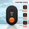Heated Gloves for Men Women, Rechargeable Waterproof Heated Work Gloves with Arthritis Raynaud's Relief for Ski Golf Hiking Driving (Black+Green, XX-Large) view 2